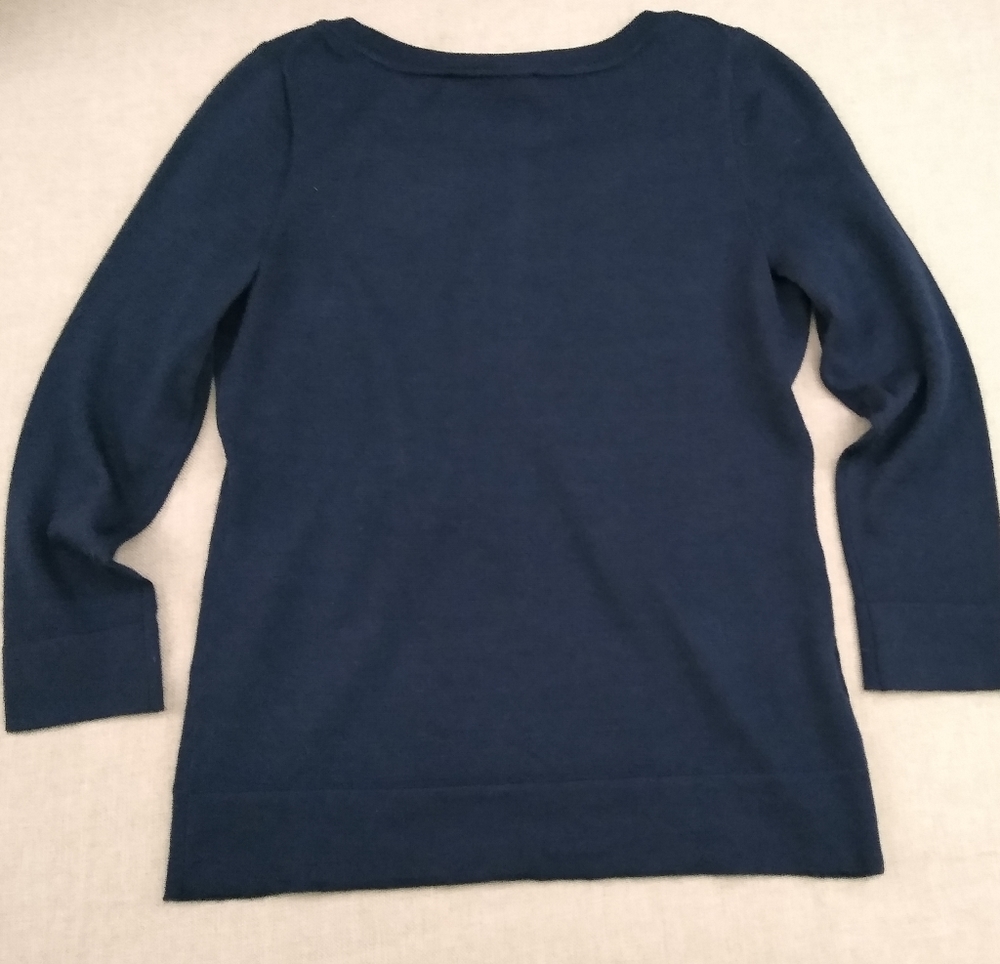 Ann Taylor Blue Jeweled Sweater - Picture 4 of 5